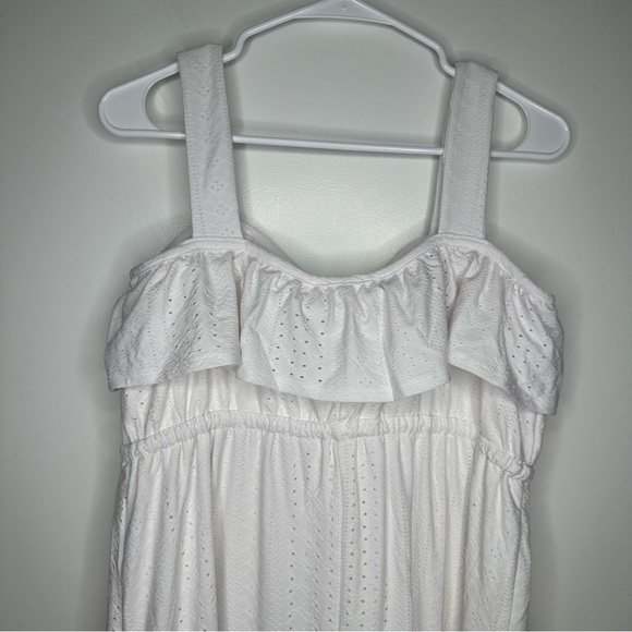 NWT Alyson Parker White Strappy Maxi Dress Size Large - Picture 7 of 8